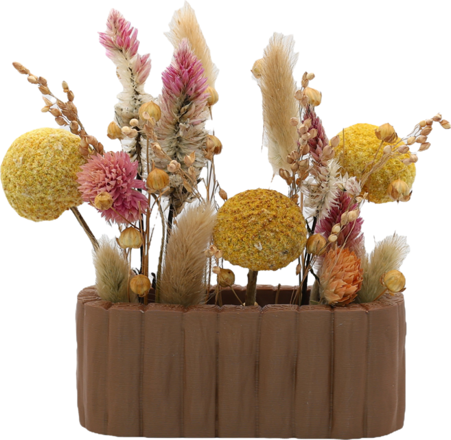 홈주마켓 3D 햄스터 미니화단 나무울타리, 1개, 브라운