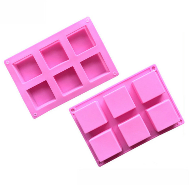 아트박스/굿즈하우스 아로마 모스큐브 비누 DIY 6구 실리콘 몰드 정사각, 상세페이지 참조