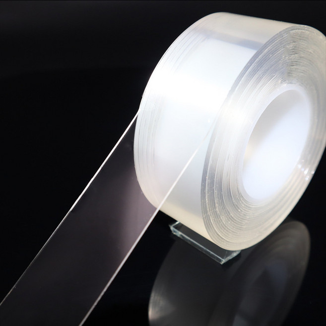 양면테이프 접착 다용도 재사용 가능 3m, 1개, clear