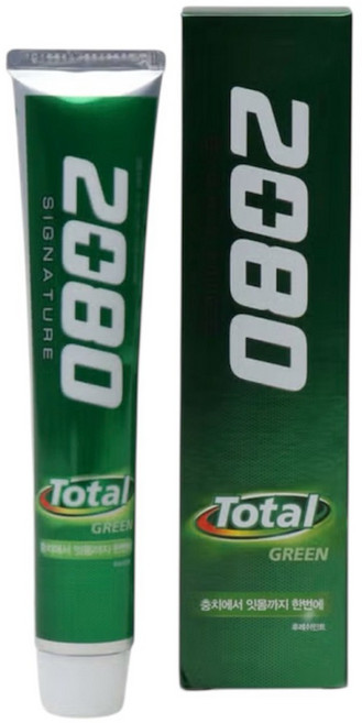 2080 시그니처 토탈그린 치약 90g, 5개