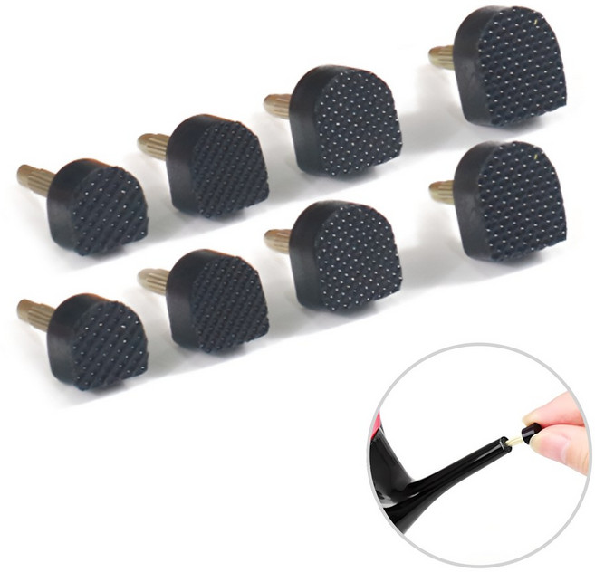 도나토르 셀프수선 하이힐 구두굽 D형 4쌍, 4개, 블랙(8mm+9mm+10mm+11mm)