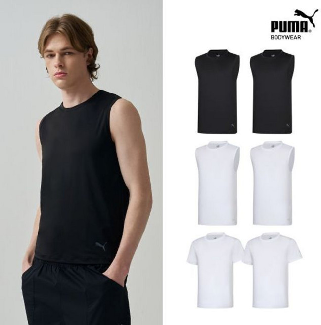 푸마 남성 메쉬 백 페널 런닝 6종 세트