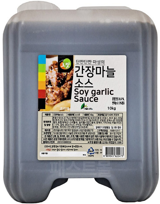 이슬나라 간장마늘소스, 10kg, 1개