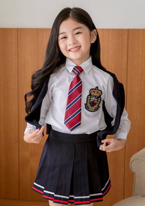 키즈톡톡 시드니 여아정장 (셔츠+치마)주니어 합창단 단체복