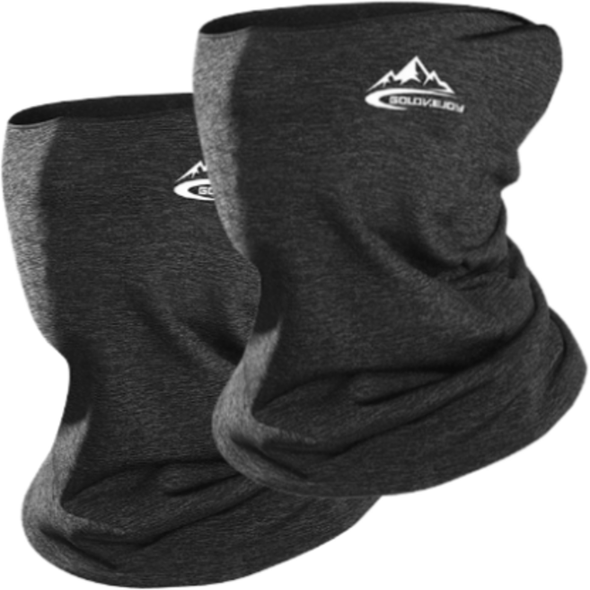 고로브이조이 기모 롱 목토시 겨울 방한용품 레져 스포츠 마스크 2개세트 남녀공용, 다크그레이, 1세트