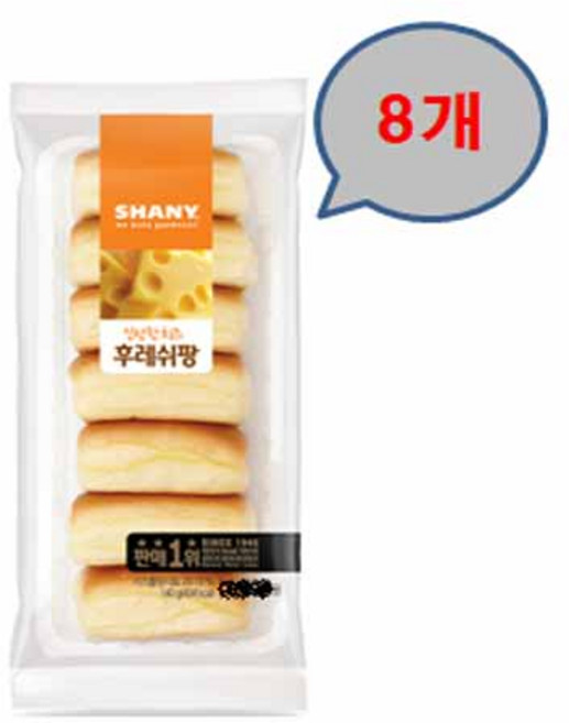(무료배송) 삼립 신선한 치즈 후레쉬팡 140g, 8개