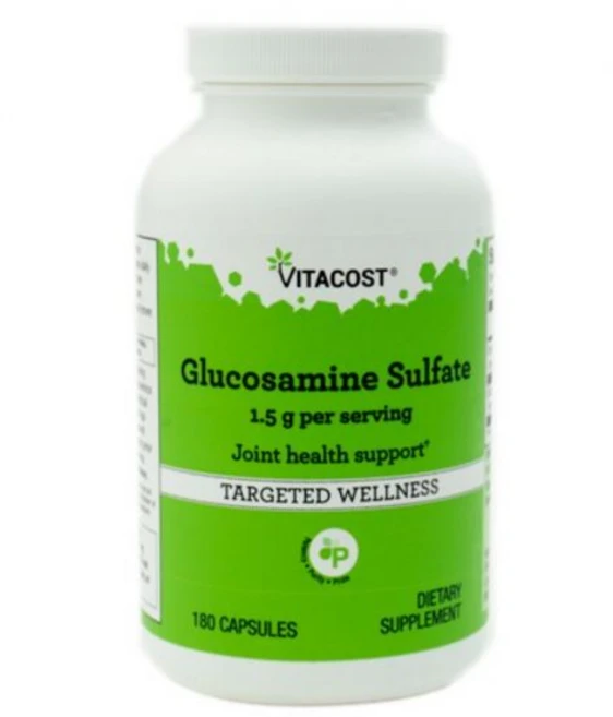 Vitacost 비타코스트 글루코사민 설페이트 1.5g 180 캡슐 관절 영양제, 1 - 쿠팡