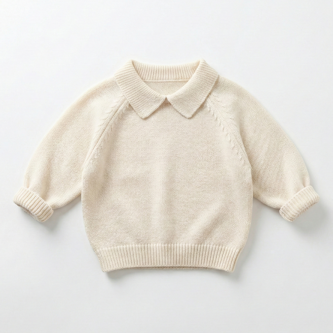 키즈 줄무늬 카라 티셔츠 스트라이프 스웨터 남아 여아 공용 상의