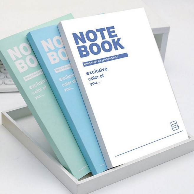 하루포유 잘 펴지는 두꺼운 무선 노트 3권세트