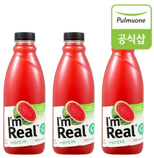 풀무원 아임리얼 수박(700ml) x 3개, 700ml