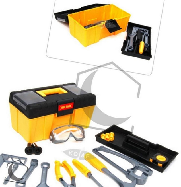 공구놀이박스 옐로우 공구세트놀이