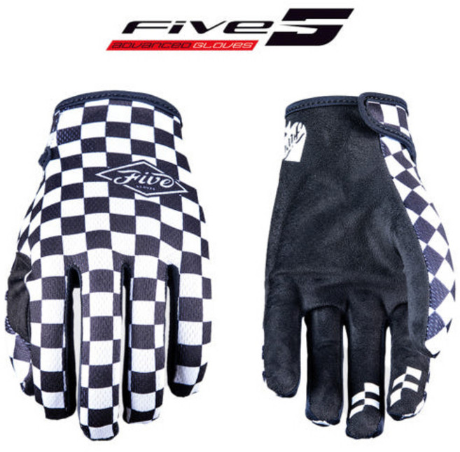 파이브 MXF4 오토바이 바이크 사계절 장갑 체크블랙