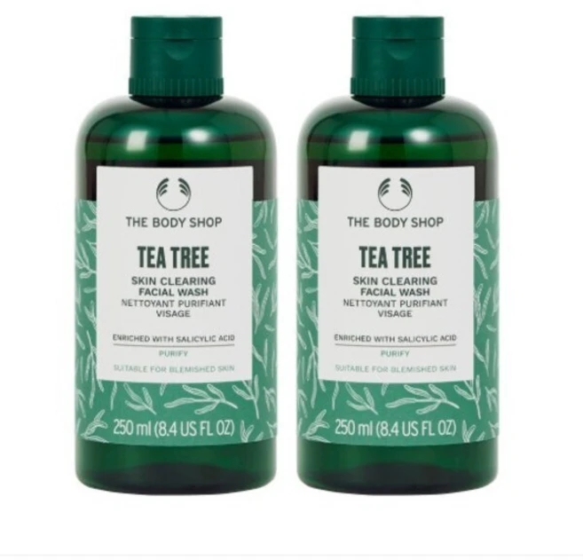 더바디샵 티트리 스킨 클리어링 훼이셜 워시 250ML 1+1 33429, 2개 - 쿠팡