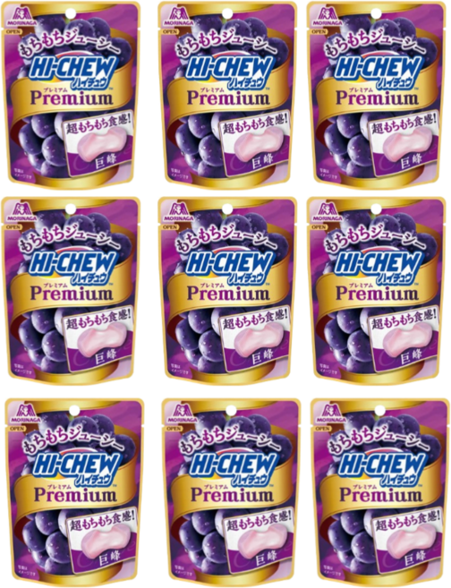 모리나가 하이츄 프리미엄 포도 35g, 9개