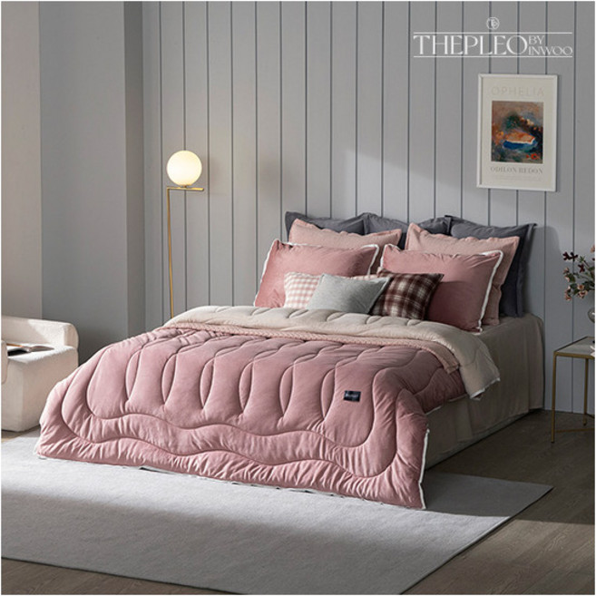 [더플레오(침구)] [3장세트][Q]베이즌 극세사 차렵이불 3장, 3개, 상세참고