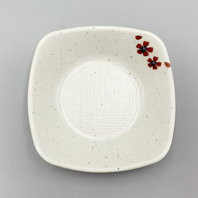 굿다이닝 매트 동백 신사각찬기, 1개, G-0141(동백)