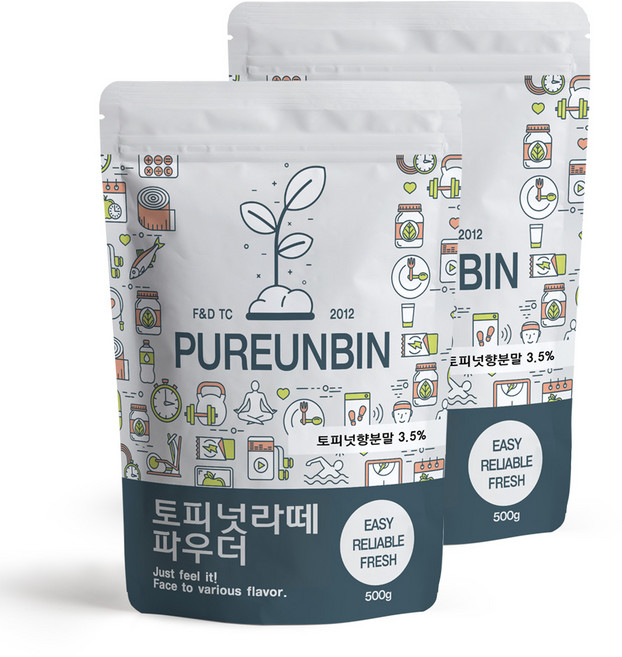 푸른빈 토피넛 라떼 파우더, 500g, 1개입, 2개