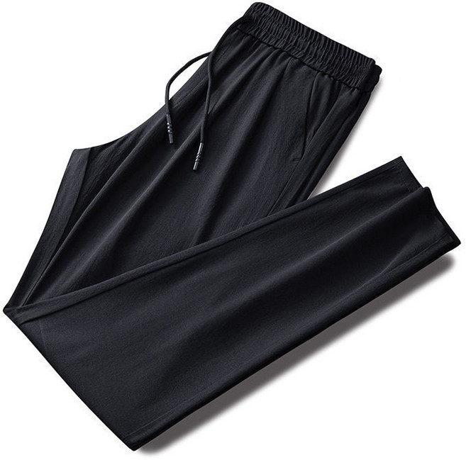 【DF】남성 캐주얼 바지 가을 겨울 양털 안감 두꺼운 스포츠 캐주얼 바지 모든 일치 느슨한 대형 스트레이트 바지