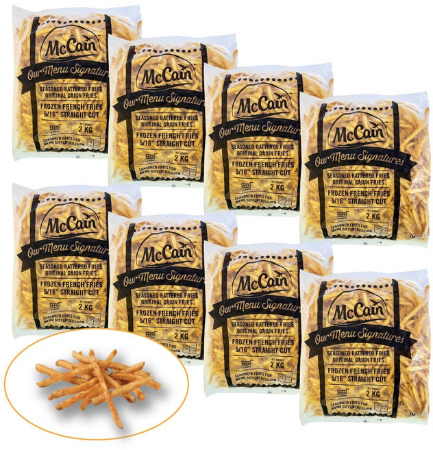 맥케인 케이준감자(시즌드베터드후라이스) 2kg, 8개