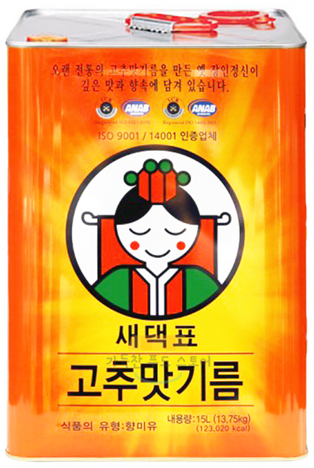 새댁표 고추맛기름 15L 새댁 고추기름, 1개