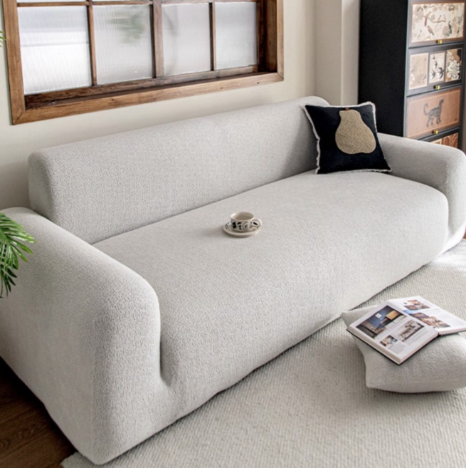 조이초이스 샤이닝 고탄력 쇼파덮개 쇼파커버, 1개, 라이트 그레이