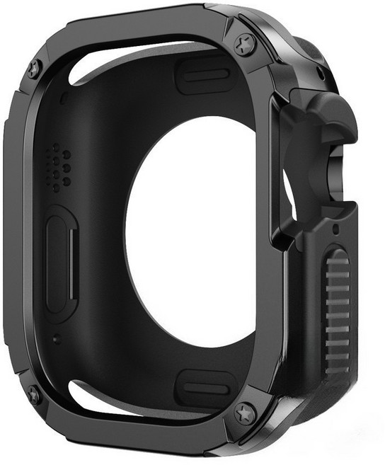 蘋果手錶保護殼 適用於 Apple Watch 49mm, 黑色,46mm（S11/S10）通用, 1個