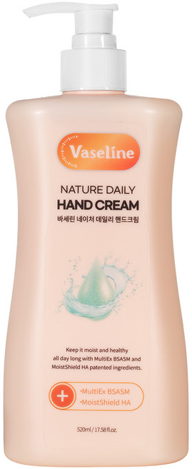 코스메이트 바세린 네이처 데일리 핸드크림, 1개, 520ml
