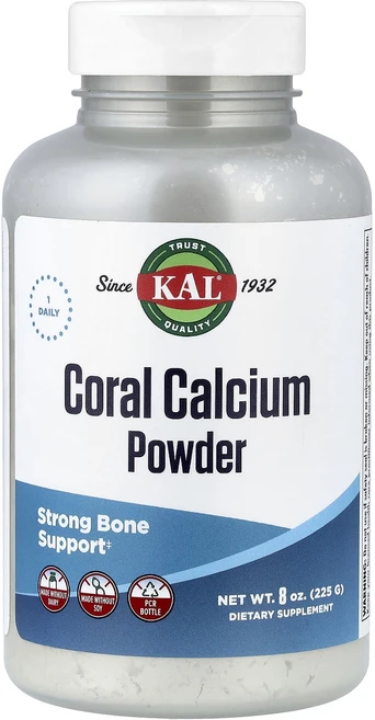 KAL 산호초 칼슘 분말 225g(8oz), KAL 산호초 칼슘 분말 225g8oz, 225g, 1개 - 쿠팡