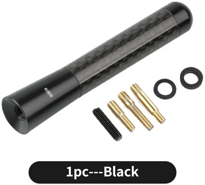 링컨 카본 파이버 자동차 라디오 안테나 루프 신호 강화 MKZ 네비게이터 콘티넨탈 노틸러스용, 01 빠른, 08 Short-black-1PCS