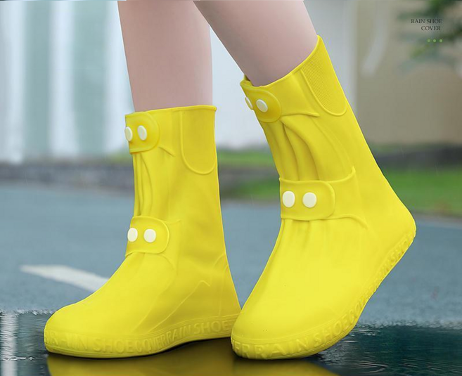 여성 레인 부츠 패션 트렌드 방수화 미끄럼방지 신발 커버 방수 심플 주방 장화 아웃도어 소프트 레인 부츠 LJX