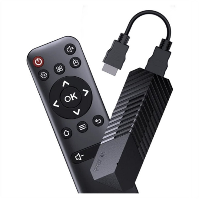 T3Mini 스마트 TV 스틱 안드로이드 10 지원 4K 3D HD 2.4G WiFi 스마트 TV 박스 H.265 1080P 비디오 미디어 플레이어 셋톱 박스, 1개, 검은색