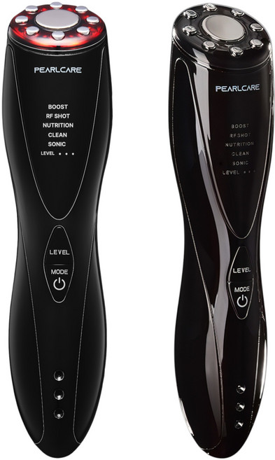 펄케어 뷰티디바이스 고주파 얼굴 마사지기 초음파 피부관리기 트리플웨이, PL-TW1, 블랙