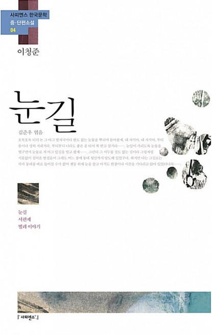 눈길:눈길 서편제 벌레 이야기, 사피엔스21, 이청준 저/김준우 편