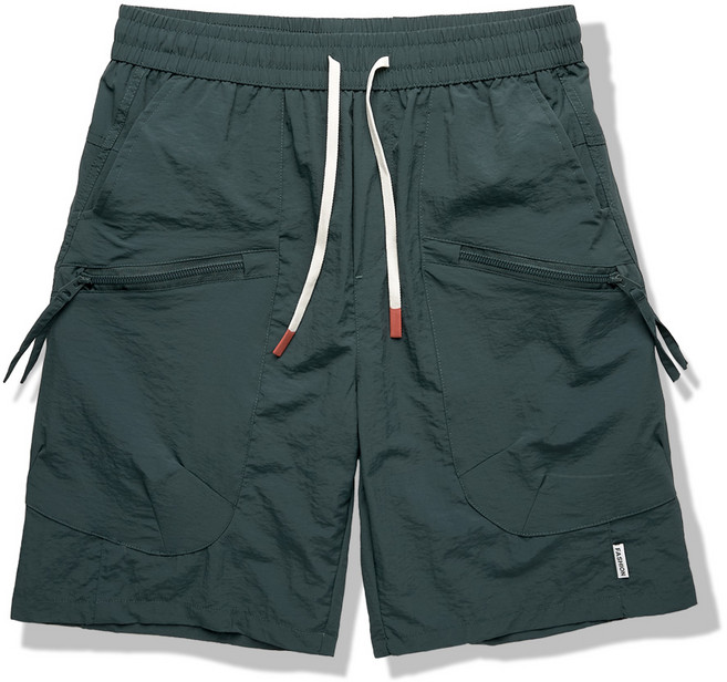 모니즈 M~4XL 공용 나일론 카고 지퍼 밴딩 반바지 하프 팬츠 쇼츠 빅사이즈 TRS903