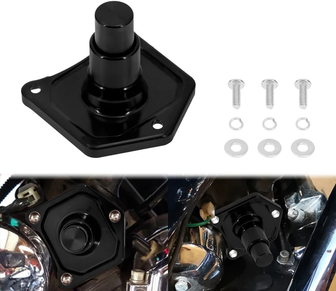 오토바이 크롬 솔레노이드 커버 스타터 푸시 버튼 할리 소프테일 브레이크아웃 FXSB 다이나 팻 밥 스트리, 02 Solenoid Cover