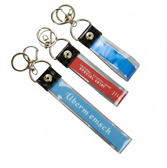 콘서트 팔찌 긴테 띠지 키링 만들기 컨페티 홀더 종이 입장권 손목 티켓