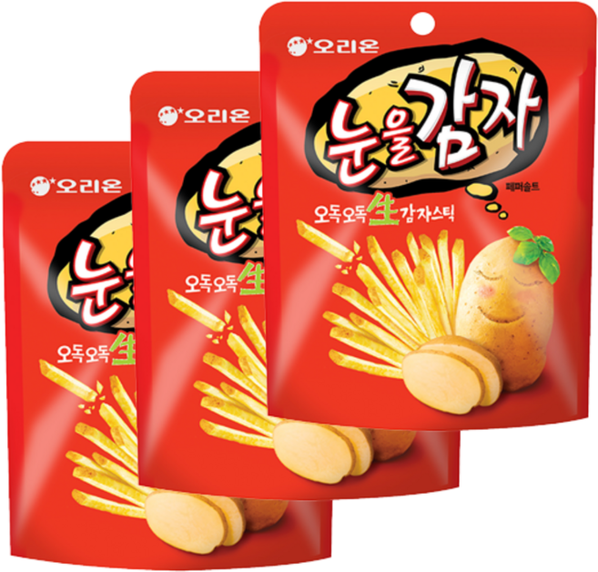 오리온 눈을감자 스낵, 96g, 3개