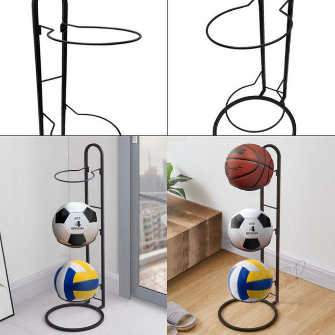 TL 조립식 공 거치대 볼 3구 보관 랙 축구공보관, 상세페이지 참조, 1개