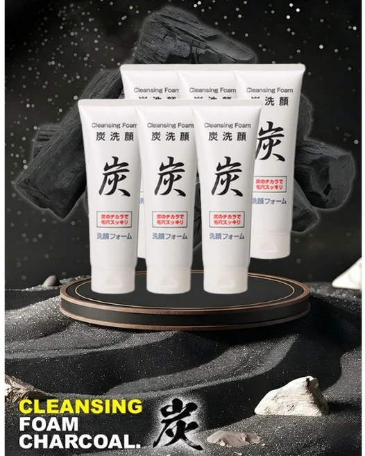 일본 숯 클렌징폼 정품, 6개, 170g - 쿠팡