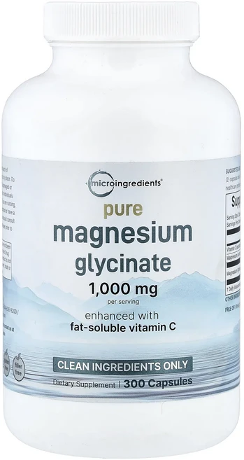 Micro Ingredients 순수 마그네슘 글리시네이트 캡슐 300정, MicroIngredients순수마그네슘글리시네이트캡슐, 1개 - 쿠팡