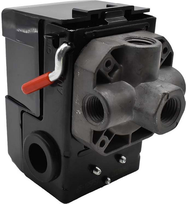 주간 공기역학 LF10-4H 압력 스위치 1/4인치 FPT 4포트 굽힘 레버 20 암페어리지 85-125 PSI 디월트 히타치 엠글로 마키타 포터 케이블 리지드 롤레어 에어 컴프레