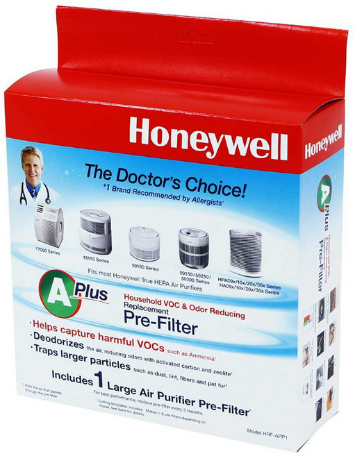 Honeywell 前置CZ除臭濾網 HRF-APP1AP 適用 HPA-100/200/202/300系列, 詳見包裝, 詳見包裝