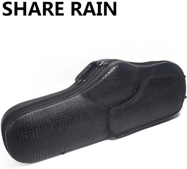 테너색소폰케이스 공연 배낭 하드 숄더백 보관함, 1개, 블랙크로커다일