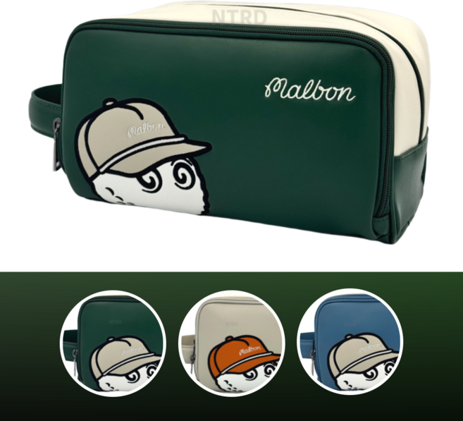 말본 골프 가방 시그니처 파우치 백, 1개, 01.그린