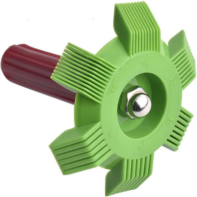 플라스틱 에어컨 핀 청소 도구 휴대용 범용 콘덴서 라디에이터 빗 자동 냉각 시스템 수리 키트, 07 F, 1개