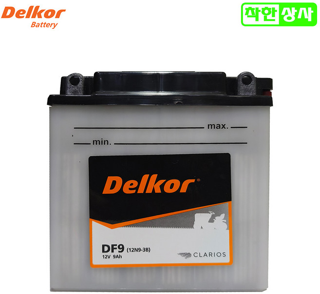 델코 아세아 태광 관리기 기계장비 배터리 12N9-3B 12V9A DF9, 1개, 델코 12N9-3B 12V9A