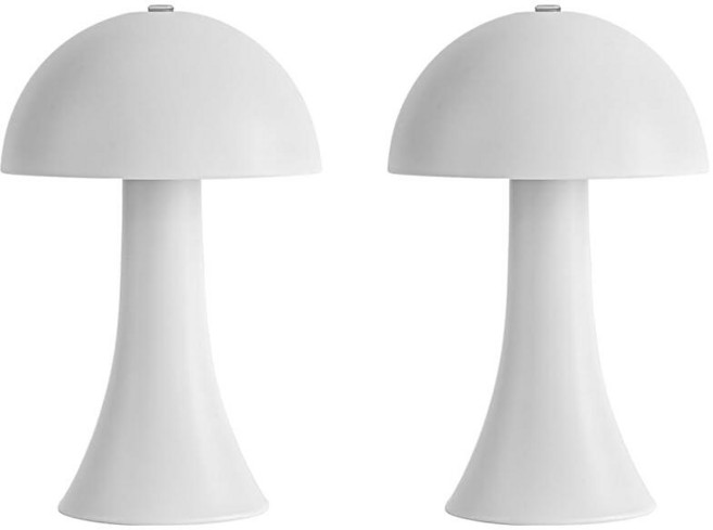 ASALL Cordless White Table Lamp Portable LED Desk Lamps 1800mAh Battery Operated 3 Color Steple
