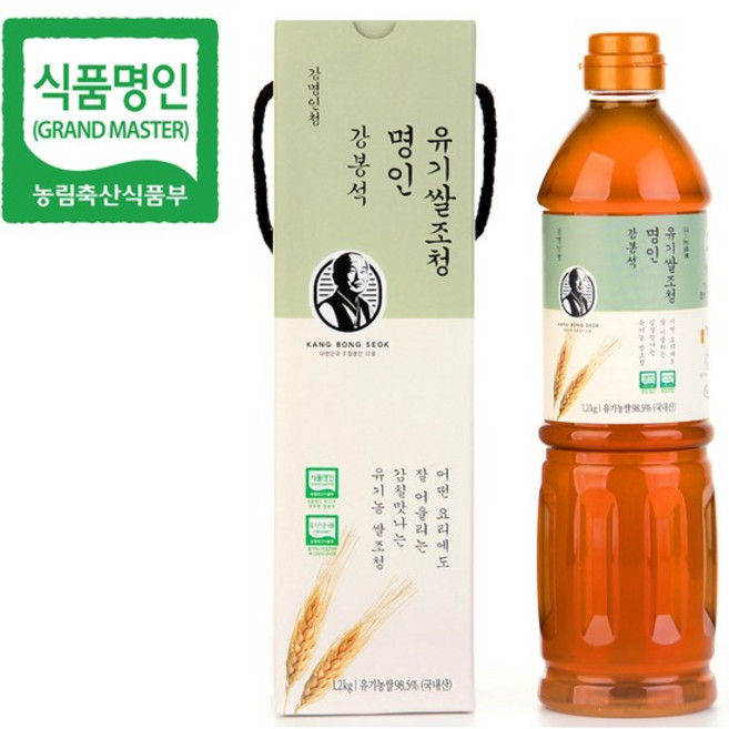 두레촌 강명인청 명인 유기쌀조청 1.2kg