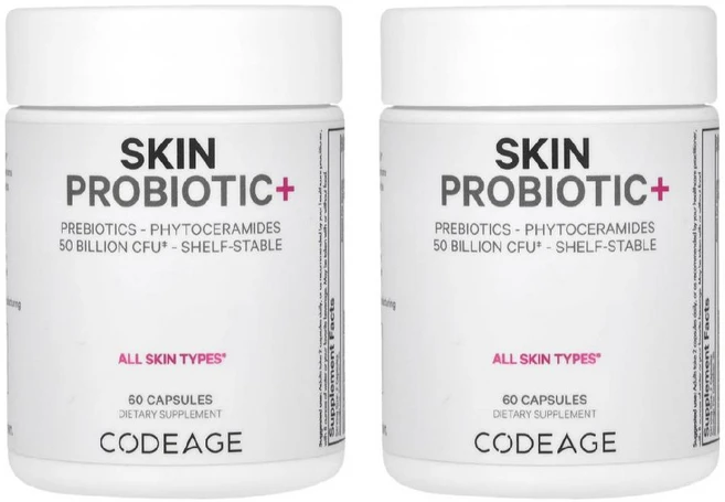 1+1 코드에이지 스킨 프로바이오틱+ 프로바이오틱스 500억 캡슐60정 PROBIOTIC PROBIOTICS - 쿠팡