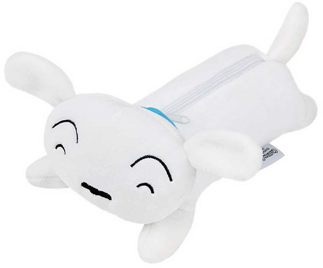 짱구 봉제 필통 흰둥이 26cm 강아지 인형, 단품, 1개